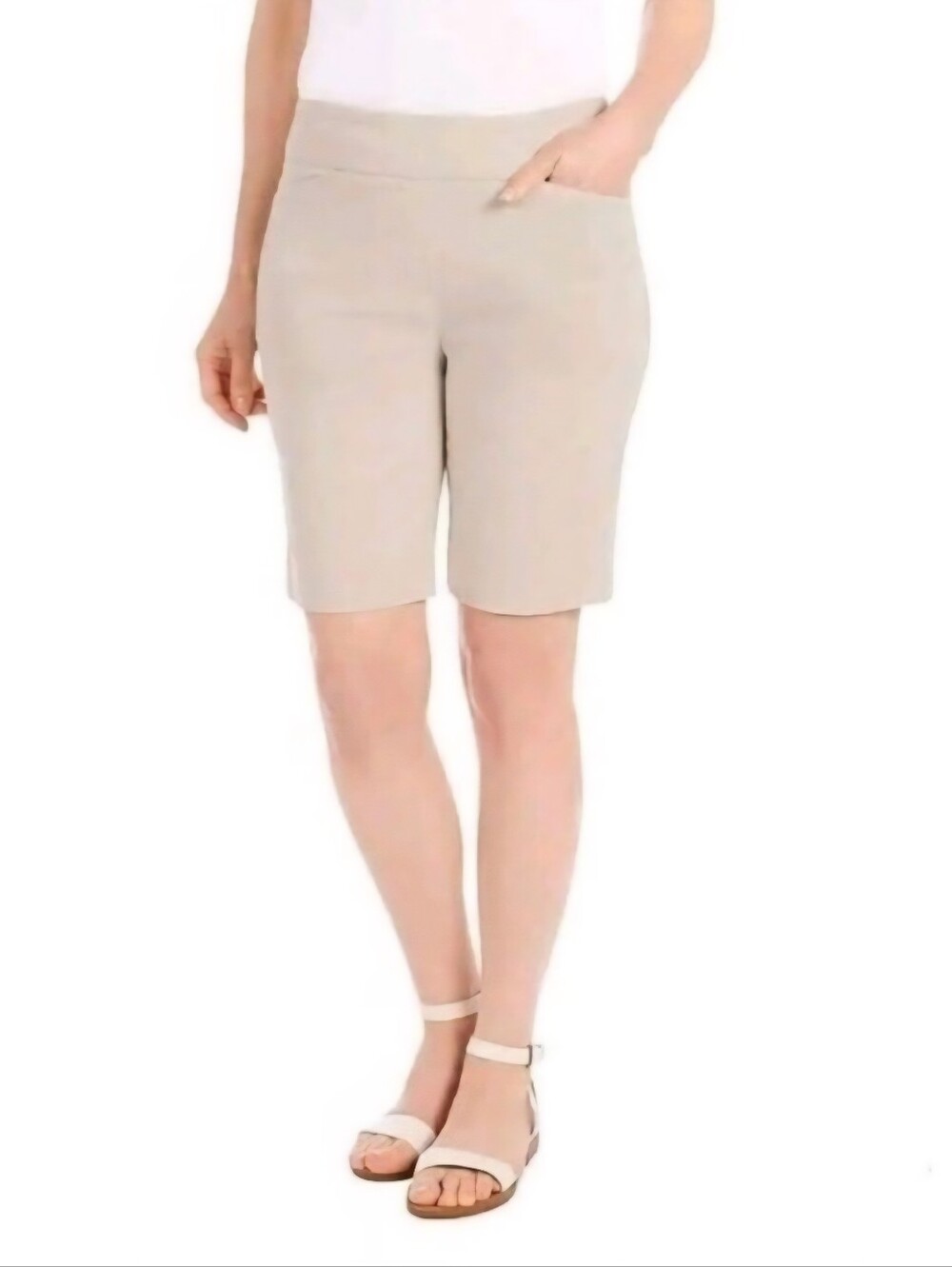 Hilary Radley  Pull-On Bermuda Shorts Large